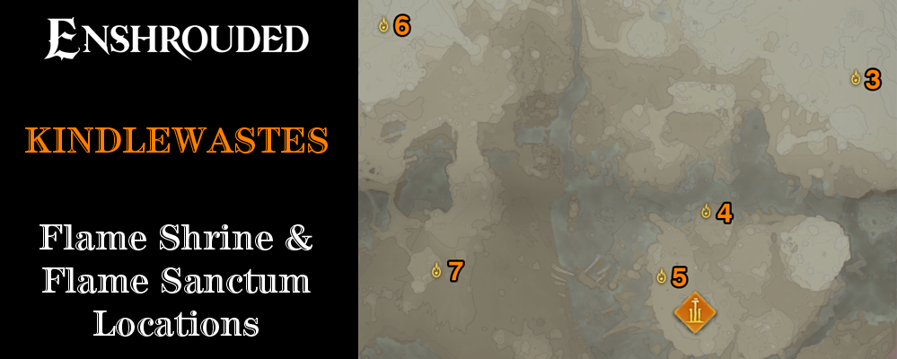 Kindlewastes Flame Shrine & Flame Sanctum Locations
