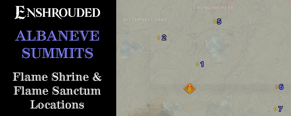 Albaneve Summits Flame Shrine & Flame Sanctum Locations